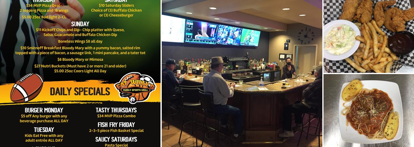 Fat Willy's Kolb Rd & I-10 Menu