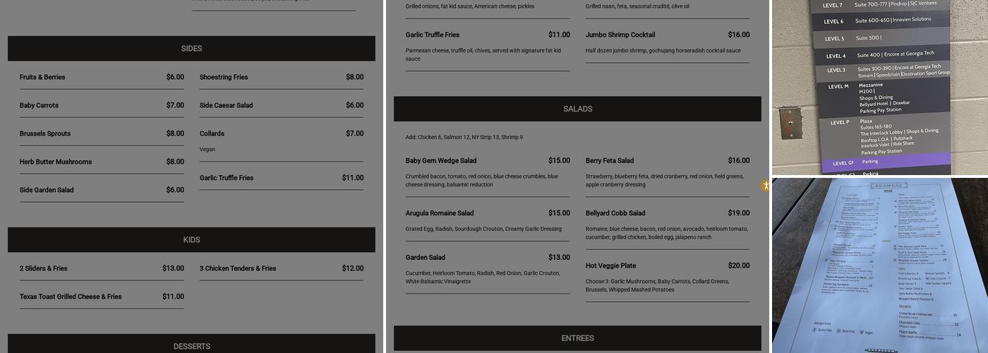 Drawbar Menu