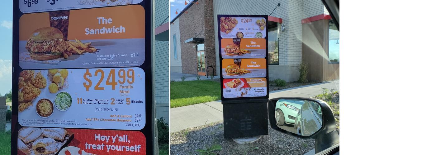 Popeye's Menu