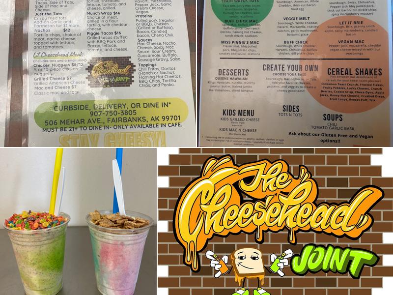 The Cheesehead Joint Menu