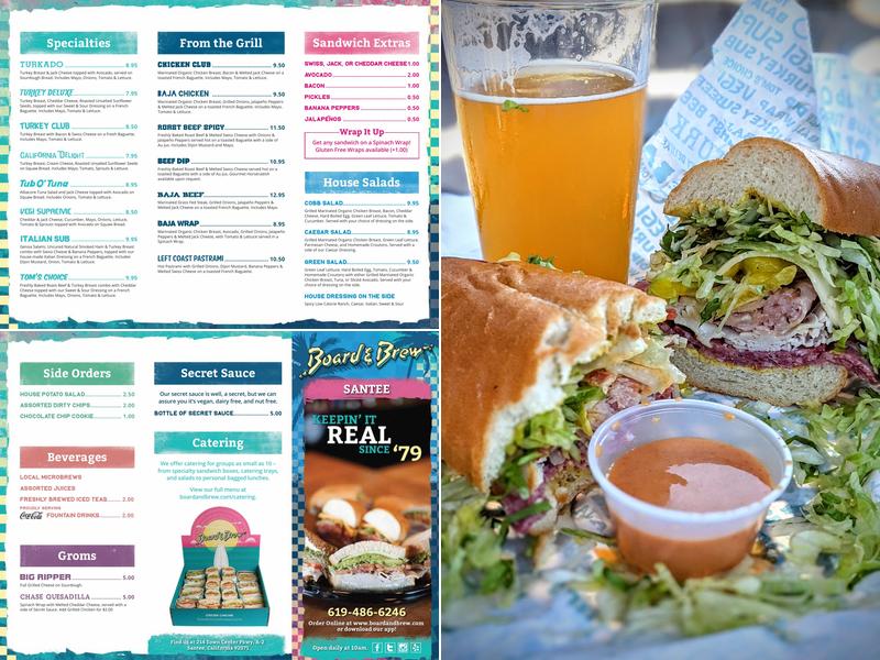 Board & Brew - Santee Menu