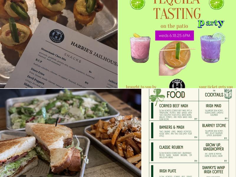 Harrie's Jailhouse Menu