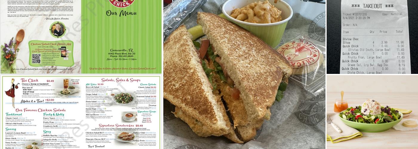 Chicken Salad Chick Menu