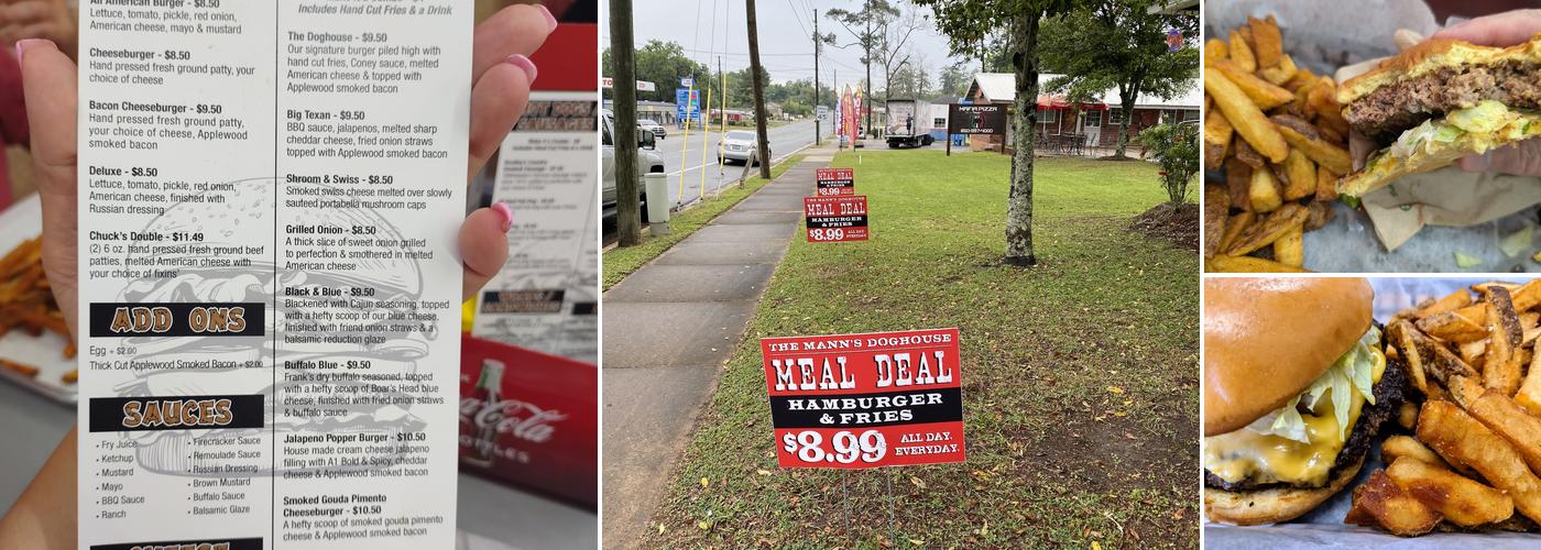 Mann's Dog House Menu