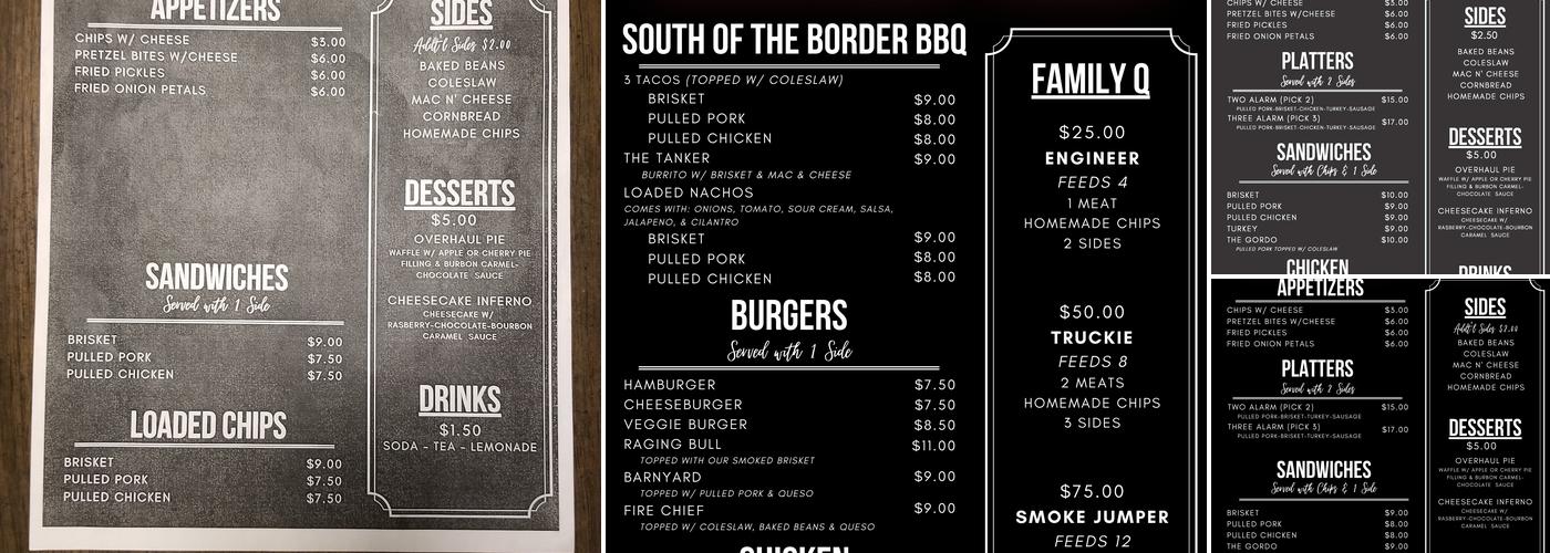 Station 1883 Menu