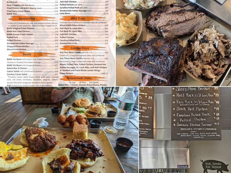 BARK BBQ Menu
