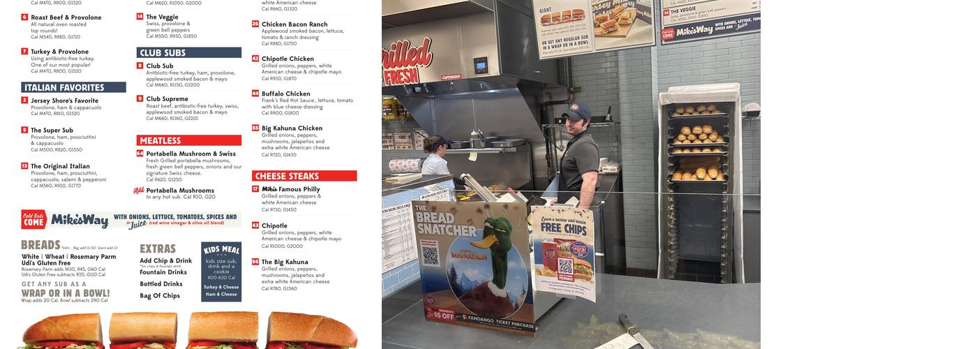 Jersey Mike's Subs Menu