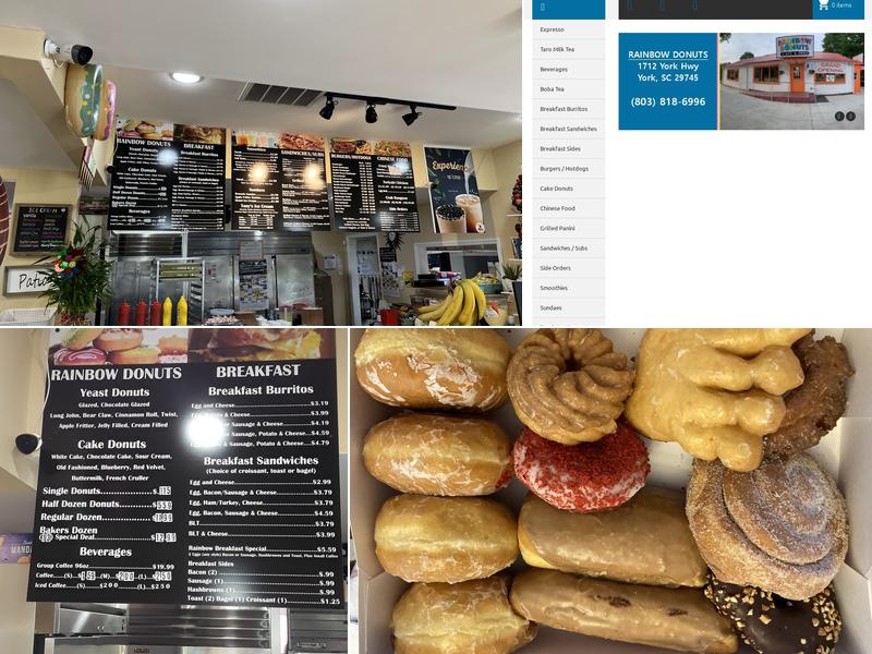 Rainbow Donuts & Deli Menu