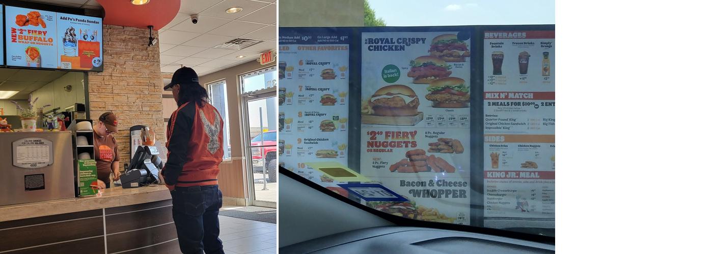 Burger King Menu