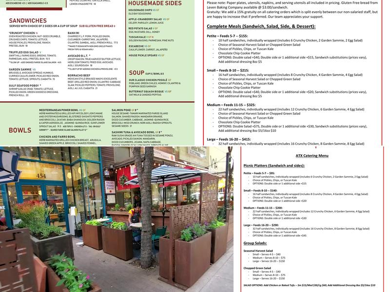 Local Foods -- 2nd Street District Menu