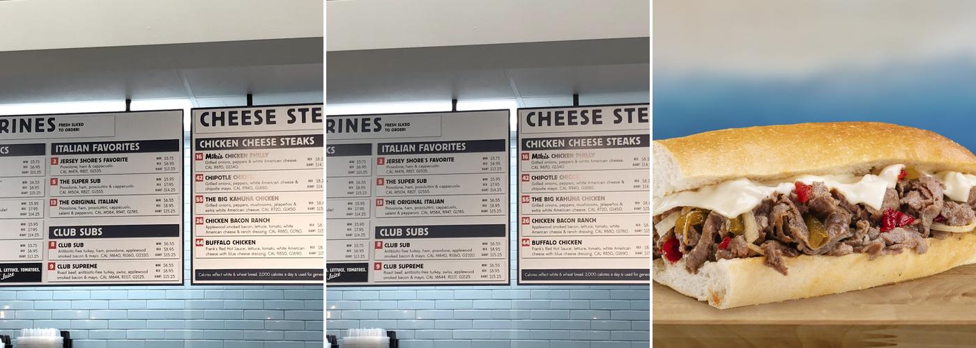 Jersey Mike's Subs Menu
