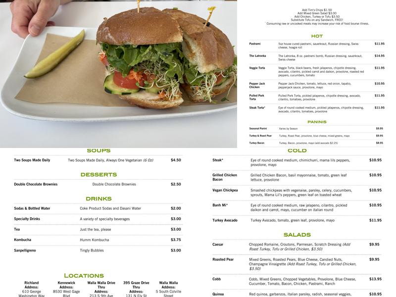 Graze | Richland Menu