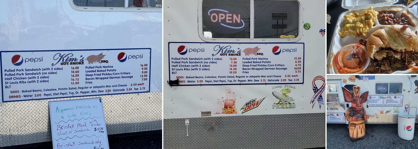 Kim's Got Smoke BBQ Menu