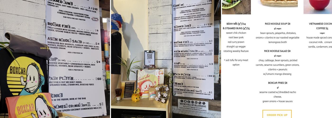 BoxcAr Kitchen Menu