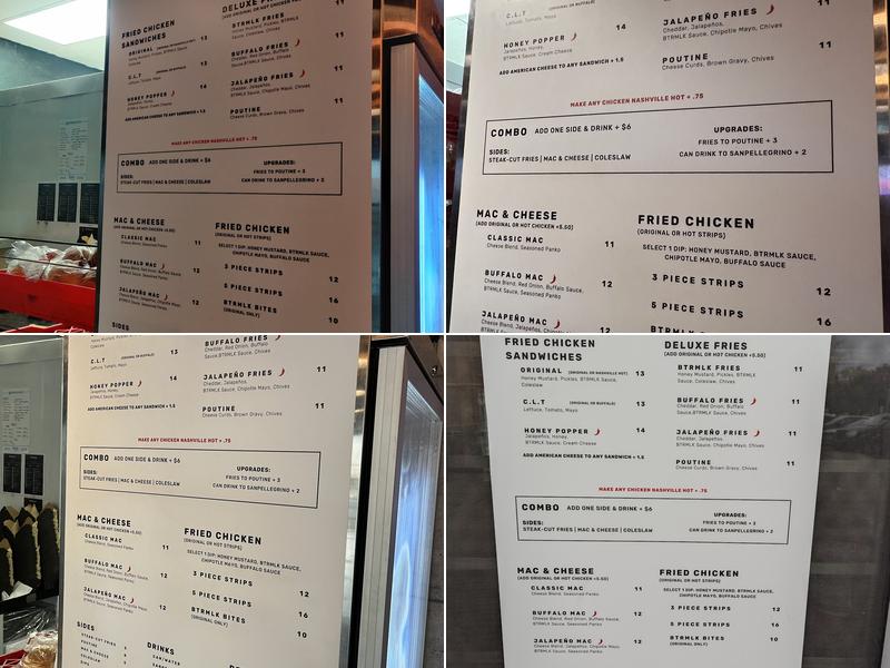 BTRMLK Menu