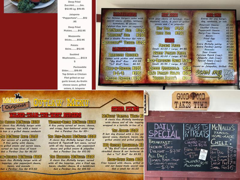 McNally's Outpost Menu