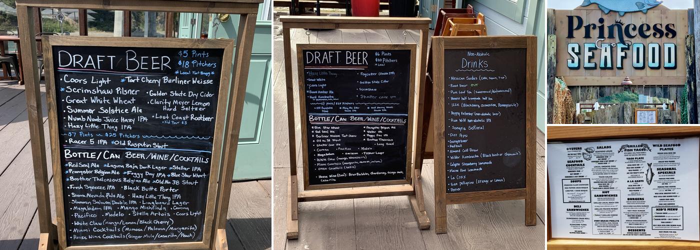 Princess Seafood Restaurant Menu