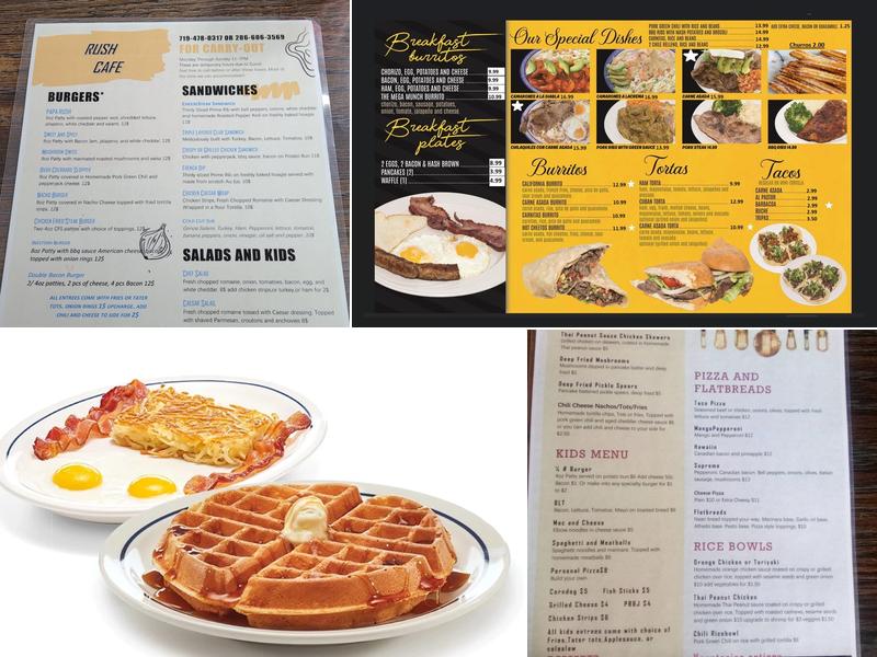 Rush Cafe Menu