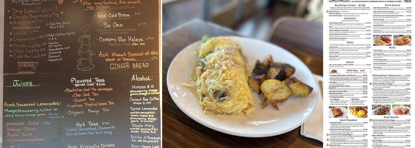 Kihei Caffe Lahaina Menu
