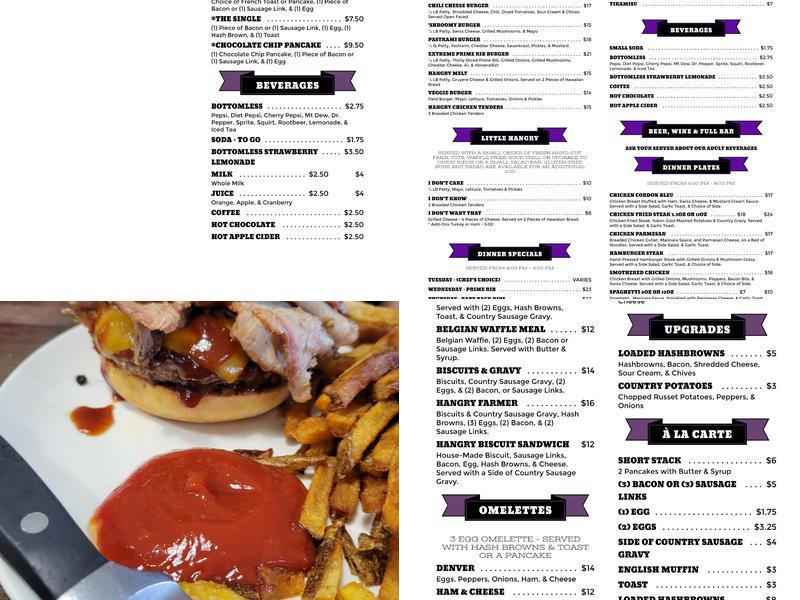 Hangry Solution Menu