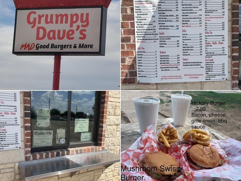 Grumpy Dave's Menu