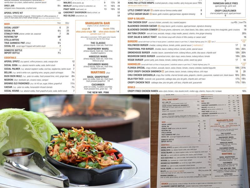 Browns Socialhouse Courtenay Menu