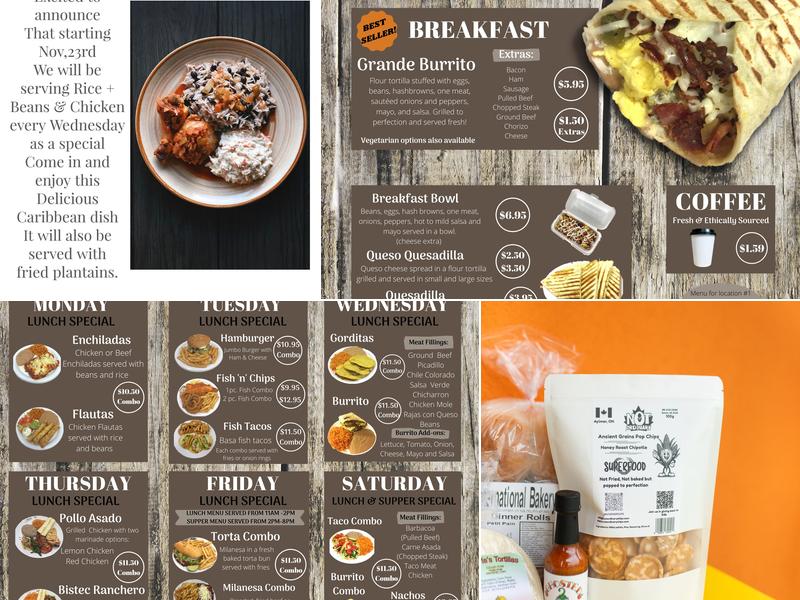 Mennomex Menu