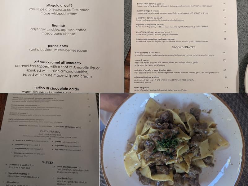 Osteria La Briccola Menu