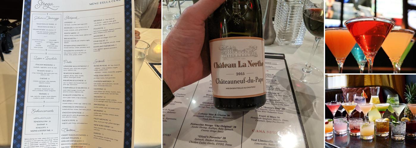 Strega Italiano Seaport Menu