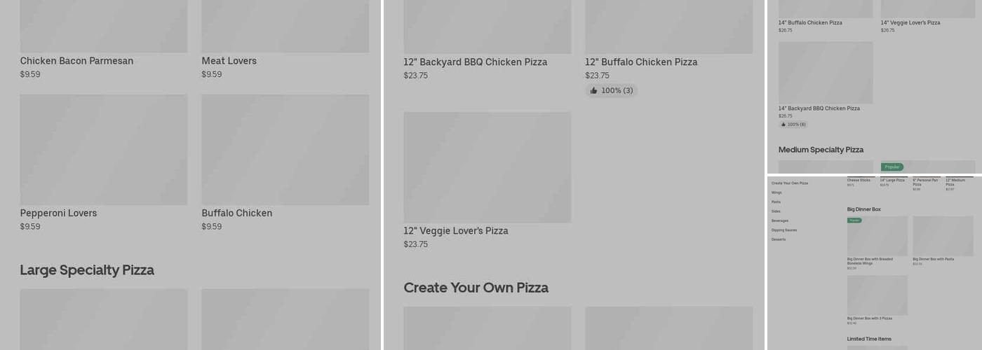 Pizza Hut Menu