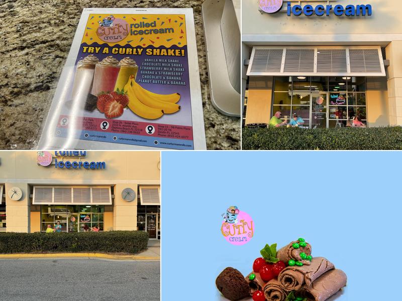 Curly Cream Rolled Icecream