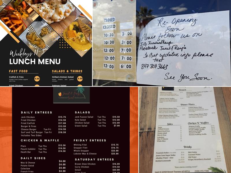 Janet & Ray's Menu