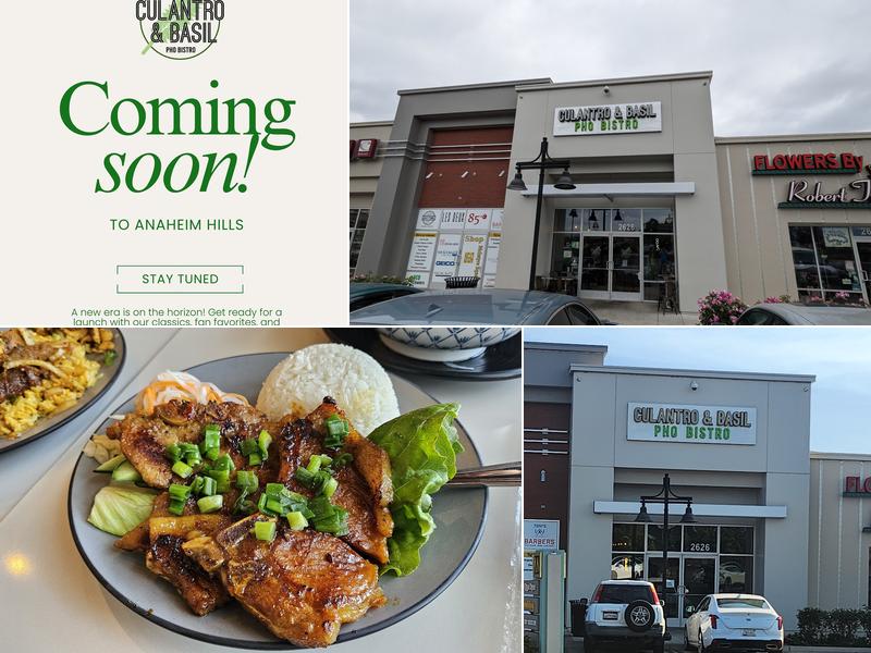 Culantro & Basil Pho Bistro 2626 E Garvey Ave S Ste D, West Covina