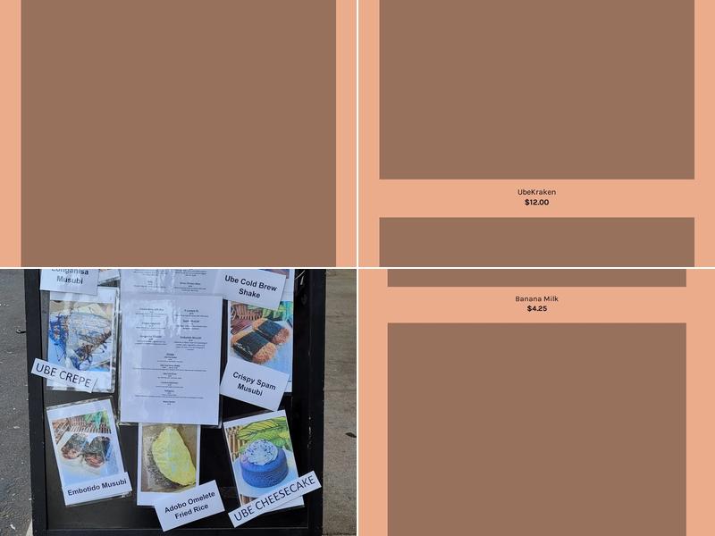 Aldas Kitchen and Bakery Menu