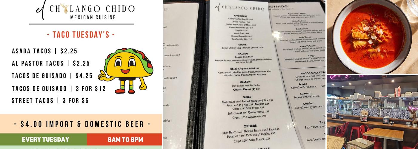El Chilango Chido Menu