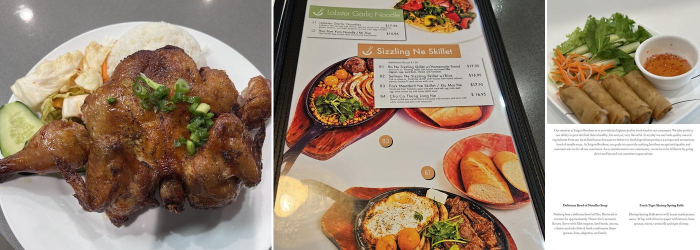 Saigon Brothers Menu