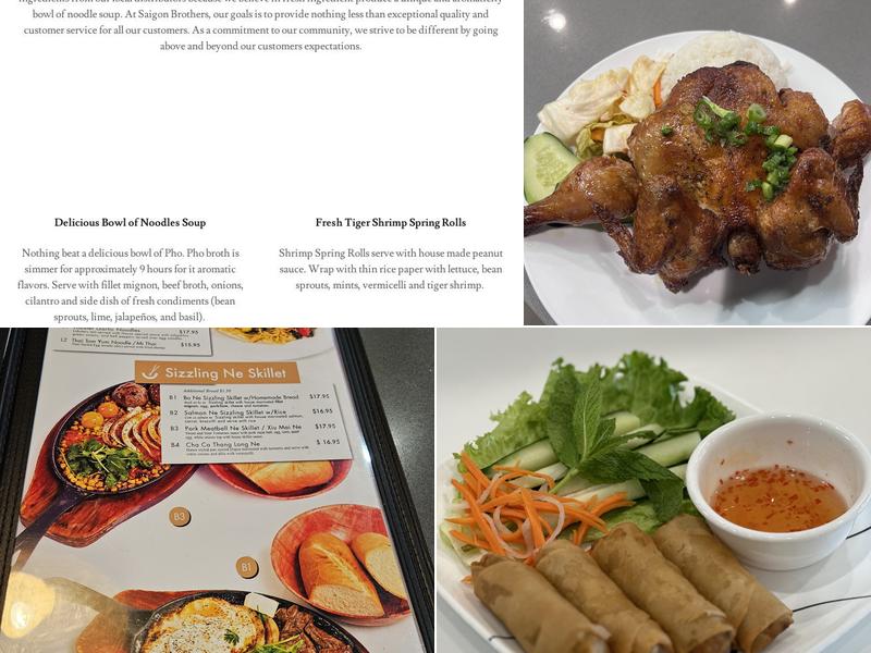 Saigon Brothers Menu
