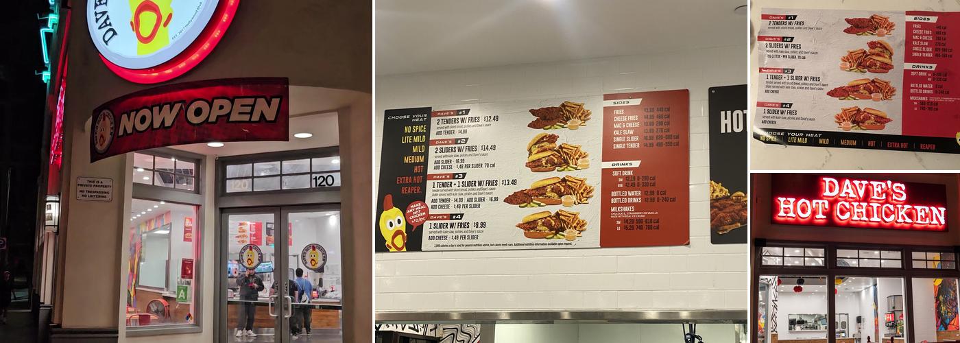 Dave's Hot Chicken Menu