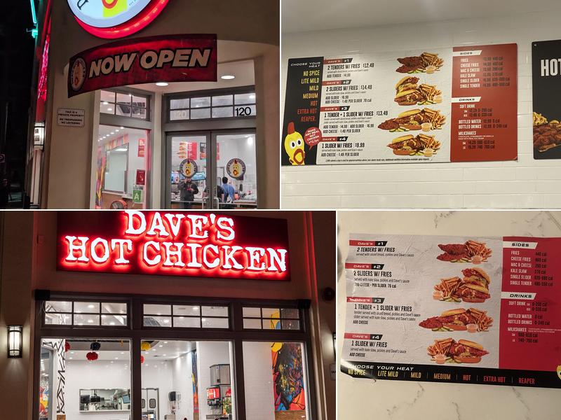 Dave's Hot Chicken Menu