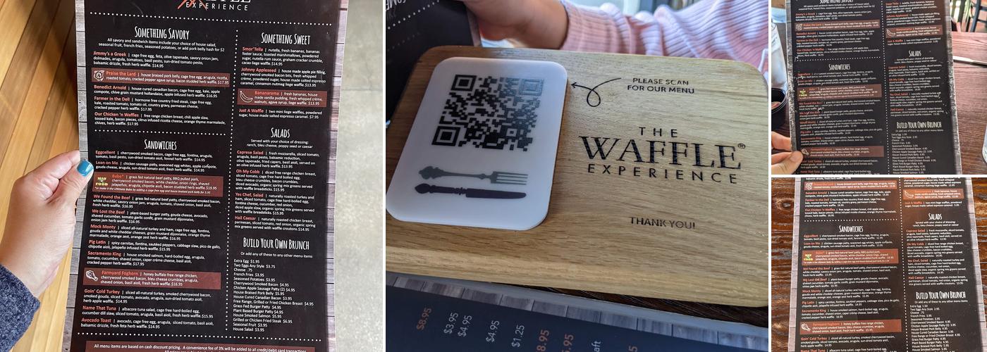(formerly) The Waffle Experience - Thousand Oaks Menu