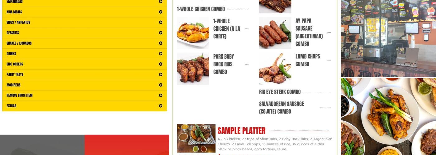 El Pollo Riko / Ay Papa Que Rico Menu