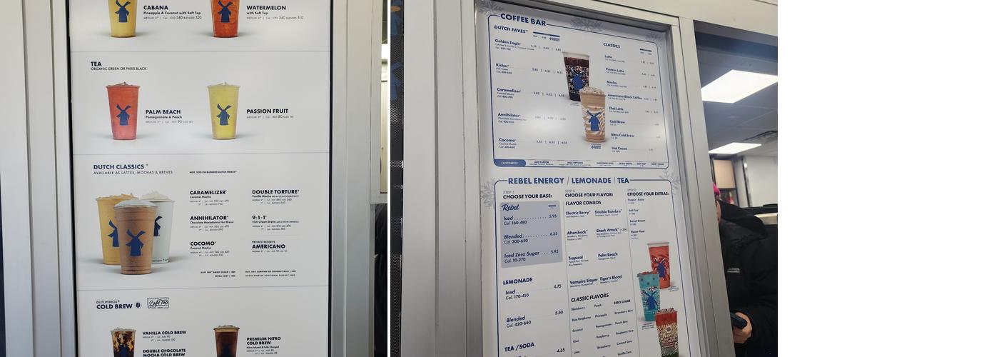 Dutch Bros Coffee Menu
