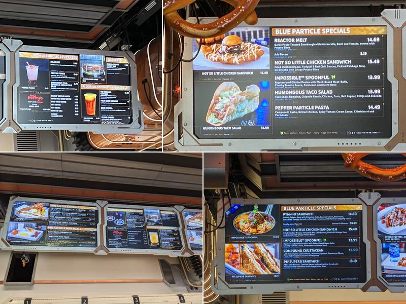 Pym Test Kitchen Menu