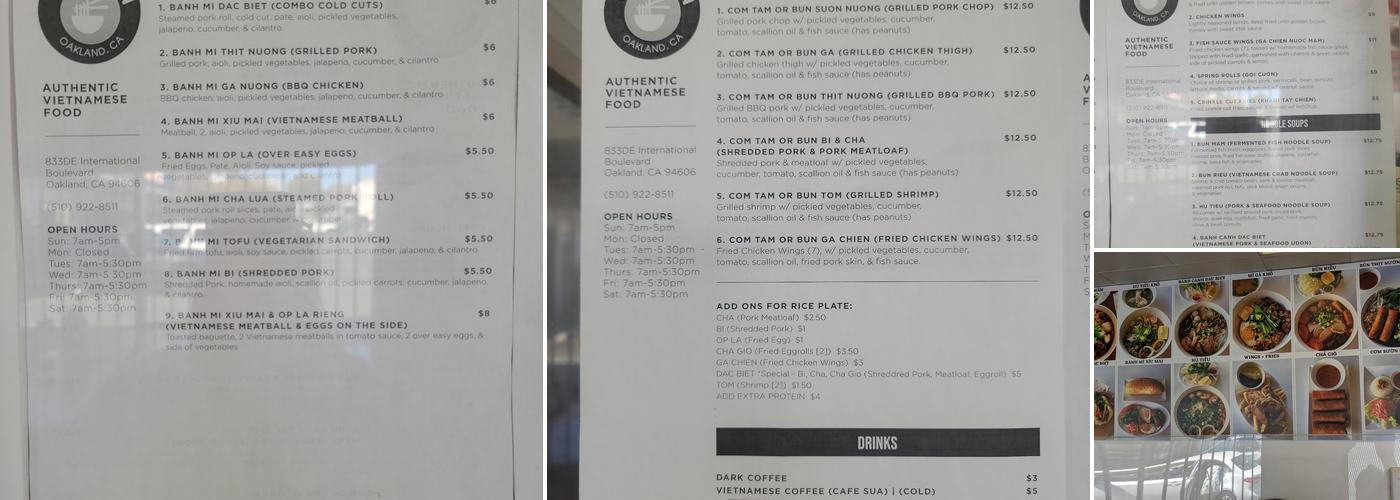 V&J Fusion Menu