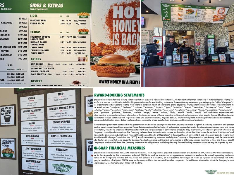Wingstop Menu