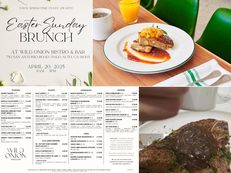 Wild Onion Bistro and Bar Menu