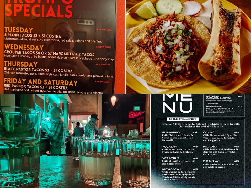 La Diabla Pozole y Mezcal Menu