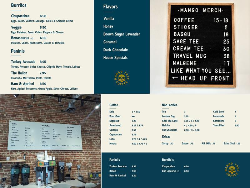 Mango Tree Coffee Menu