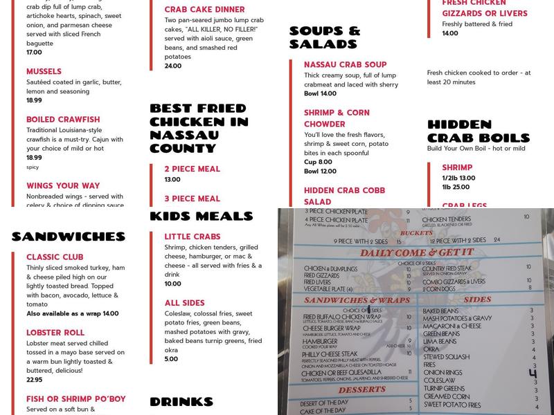 The Hidden Crab Menu