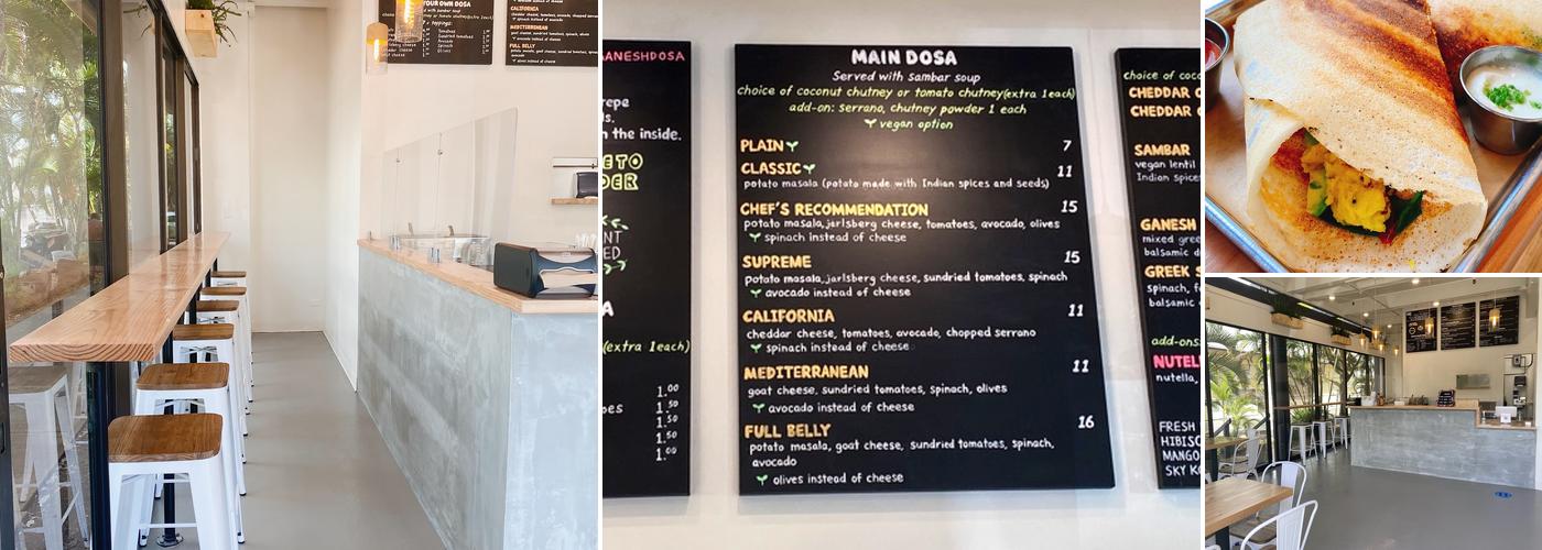 Ganesh Dosa Menu
